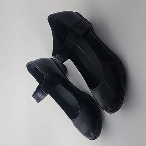 Dansko Black Flats with Strap